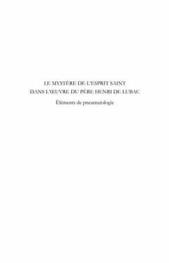 Le mystEre de l'esprit saint dans l'oeuvre du pEre henri de (eBook, PDF)
