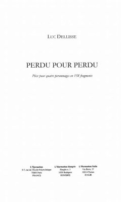 Cover Perdu pour perdu (eBook, PDF)