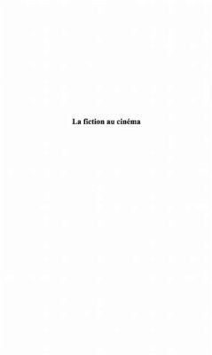 Cover LA FICTION AU CINEMA (eBook, PDF)