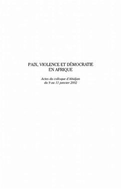 Paix, violence et democratie en Afrique (eBook, PDF)