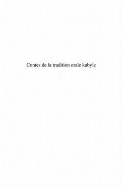 Contes de la tradition orale kabyle (eBook, PDF)