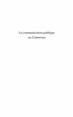 Cover La communication publique au Cameroun (eBook, PDF)