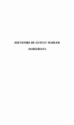 SOUVENIRS DE GUSTAV MAHLER (eBook, PDF)
