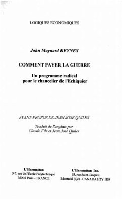 Cover COMMENT PAYER LA GUERRE (eBook, PDF)