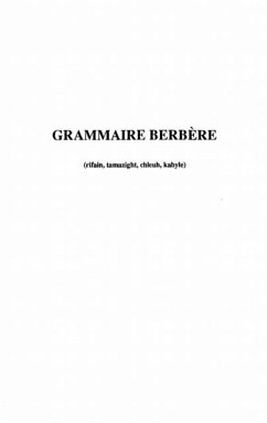 Grammaire berbere (rifain tamazight chle (eBook, PDF)