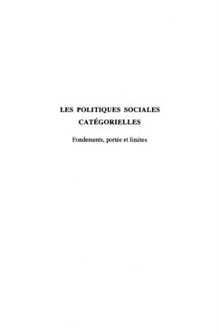 Cover Les politiques sociales categorielles (eBook, PDF)