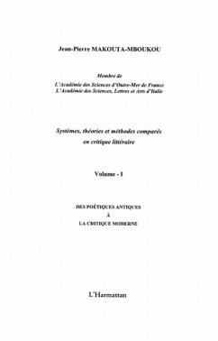 Systemes, theories et methodes compares en critique litteraire vol I (eBook, PDF)