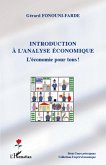 Introduction a l'analyse economique (eBook, ePUB)