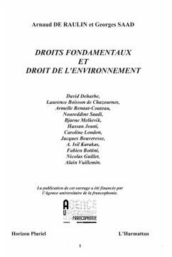 Droits fondamentaux et droit de l'environnement (eBook, PDF) Droits fondamentaux et droit de l'environnement (eBook, PDF)
