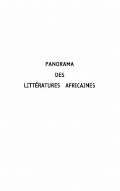 PANORAMA DES LITTERATURES AFRICAINES (eBook, PDF)