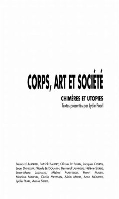 Corps, art et societe (eBook, PDF)
