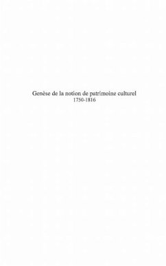 Genese de la notion juridique de patrimoine culturel (eBook, PDF)