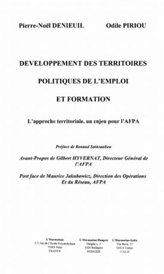 Developpement des territoires,politiques de l'emploi et for (eBook, PDF)