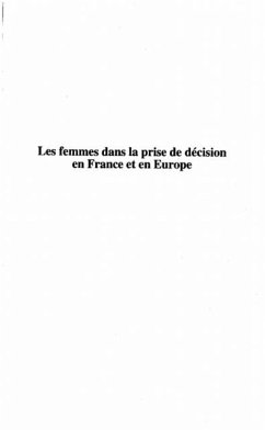 Les femmes dans la prise de decision en France et en Europe (eBook, PDF) - Francoise Gaspard