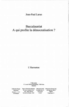 Baccalaureat a qui profite la democratisation (eBook, PDF)
