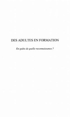 DES ADULTES EN FORMATION (eBook, PDF)