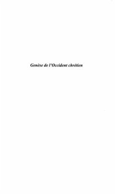 Genese de l'occident chretien (eBook, PDF)