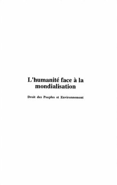 Cover L'HUMANITE FACE A LA MONDIALISATION (eBook, PDF)