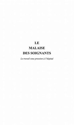 Cover Le malaise des soignants (eBook, PDF)