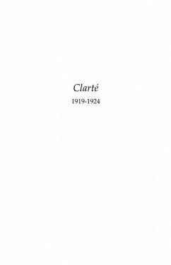 Clarte 1919-1924 (tome i) - dupacifisme (eBook, PDF)