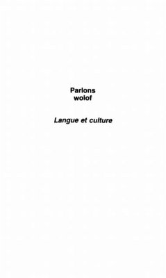 Cover Parlons wolof: langue et culture (eBook, PDF)