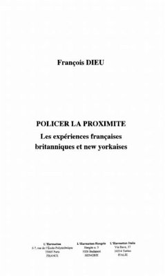 Cover Policier la proximite (eBook, PDF)