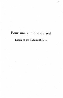 Cover Pour une Clinique du Reel (eBook, PDF)