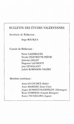 Cover Valery: en somme: etudes valeryennes 88/ (eBook, PDF)