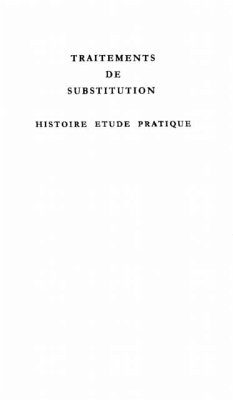 Cover TRAITEMENTS DE SUBSTITUTION (eBook, PDF)