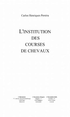 Institution des courses de chevaux (eBook, PDF)