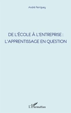 De l'ecole A l'entreprise : l'apprentissage en question (eBook, PDF)