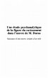 Une etude psychanalytique de la figure... - Bild 1