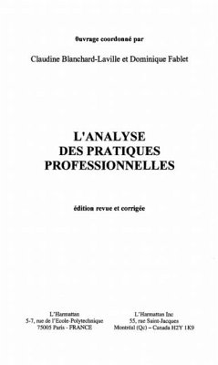 L'analyse des pratiques professionnelles (eBook, PDF)