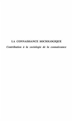 Connaissance sociologique (eBook, PDF) Connaissance sociologique (eBook, PDF)