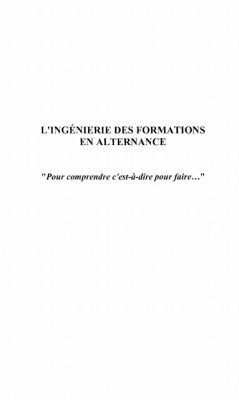 Cover L'ingenierie des formations enalternance (eBook, PDF)