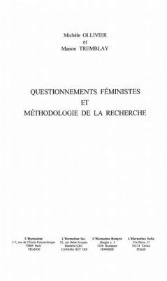 QUESTIONNEMENTS FeMINISTES ET MeTHODOLOGIE DE LA RECHERCHE (eBook, PDF)