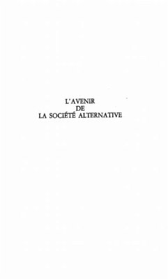 Cover L'avenir de la societe alternative (eBook, PDF)