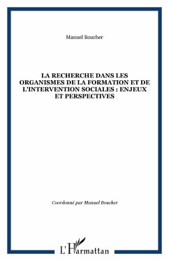 La recherche dans les organismes de la formation et de l'int (eBook, ePUB)