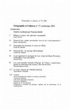 Cover Geographie et cultures no. 37 (eBook, PDF)