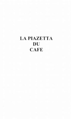 Cover Piazetta du cafe (eBook, PDF)