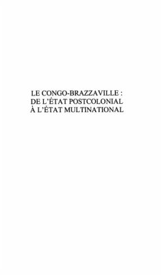Cover Congo-brazzaville: de l'etat postcolonia (eBook, PDF)