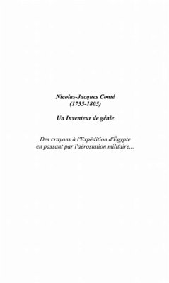 Nicolas-Jacques Conte (1755-1805) Un inventeur de genie (eBook, PDF)