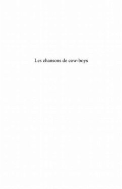 Cover Les chansons de cow-boys (eBook, PDF)