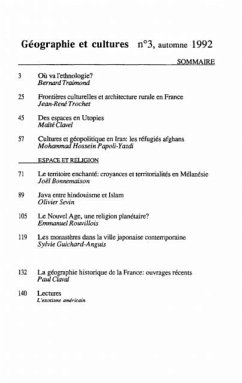 Cover Geographie et cultures n(deg)3 (eBook, PDF)