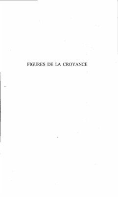 Figures de la croyance. amour-foi religi (eBook, PDF)