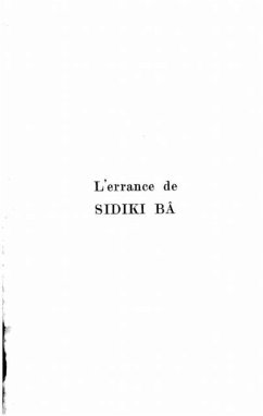 L'Errance de Sidiki Ba (eBook, PDF)
