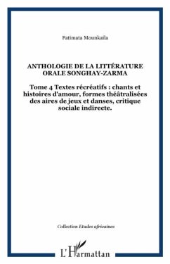 Cover Anthologie de la litterature orale songh (eBook, PDF)