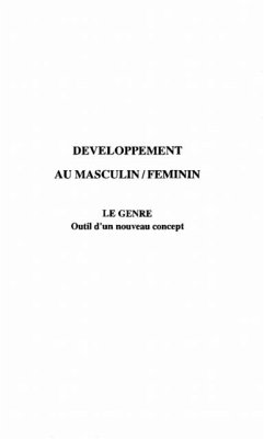 Cover Developpement au masculin/feminin (eBook, PDF)