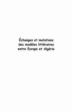 Echanges et mutations des modeles litteraires entre Europe e (eBook, PDF)