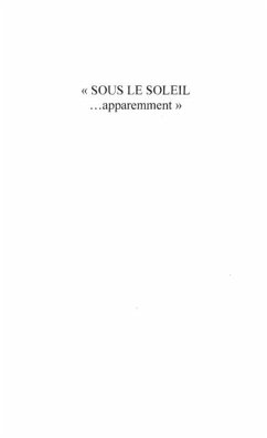 Sous le soleil apparemment (eBook, PDF) - Dauxerre Bernard